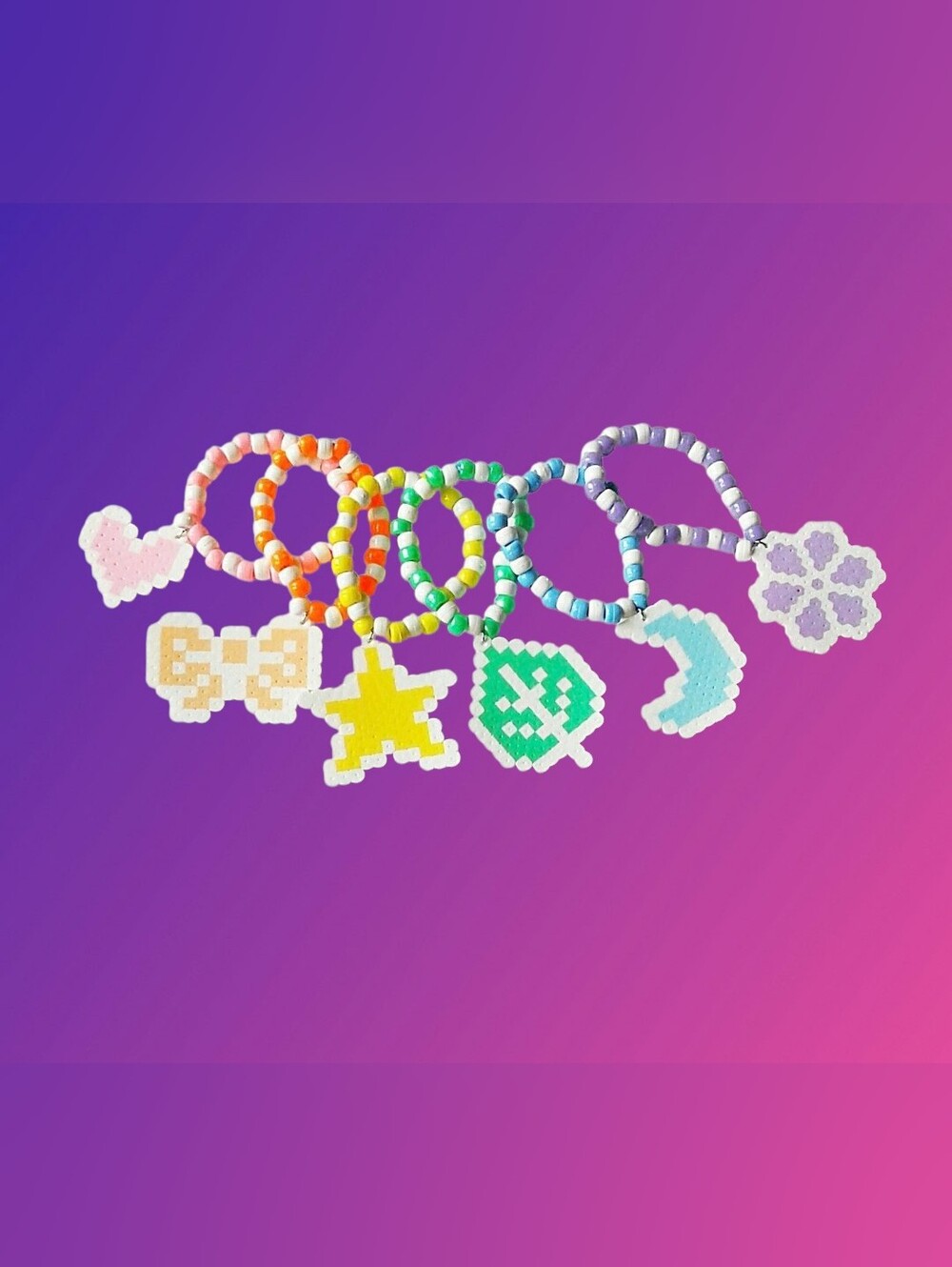Pastel Nature Kandi Bracelets Set